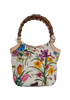 Floral Print Bamboo Handle, back view